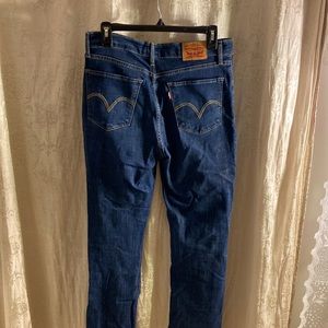 Levi’s classic straight denim blue jeans